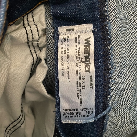 Wrangler Men’s Jeans 29x32 – 13MWZ Cowboy Cut, Blue Western Rancher Workwear - Picture 5 of 6